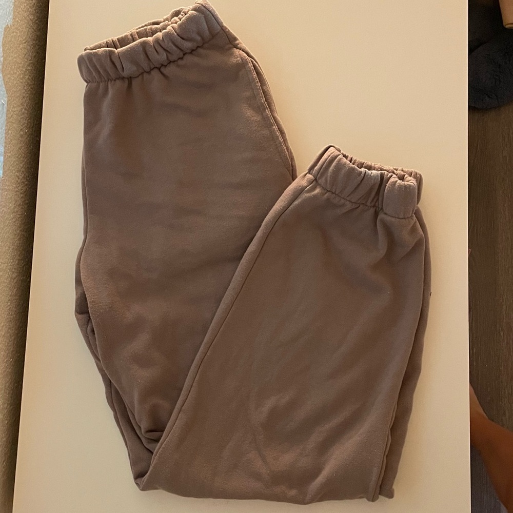Brown sweatpants